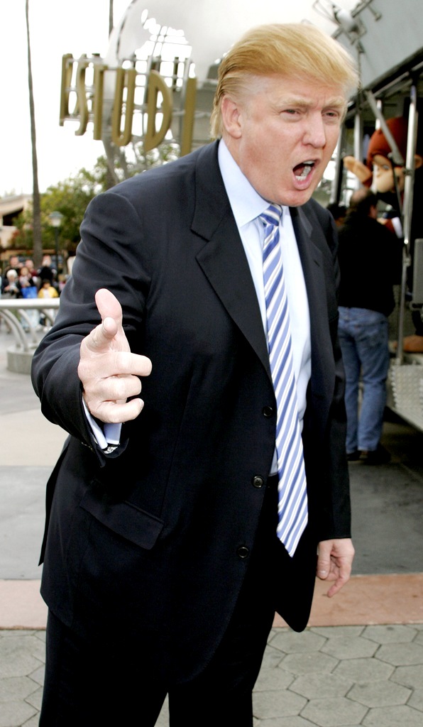 Donald Trump in seiner berühmten "You're fired"-Pose