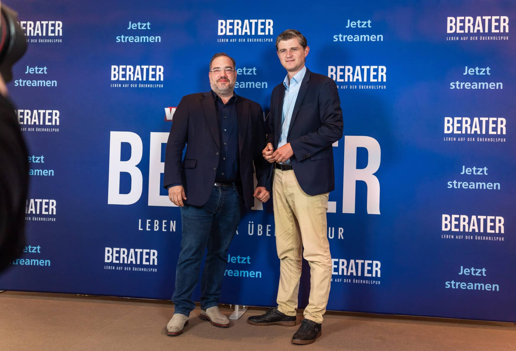 Orkan Kuyas und Julien Backhaus auf der Berater Leben auf der Überholspur 3 Premiere