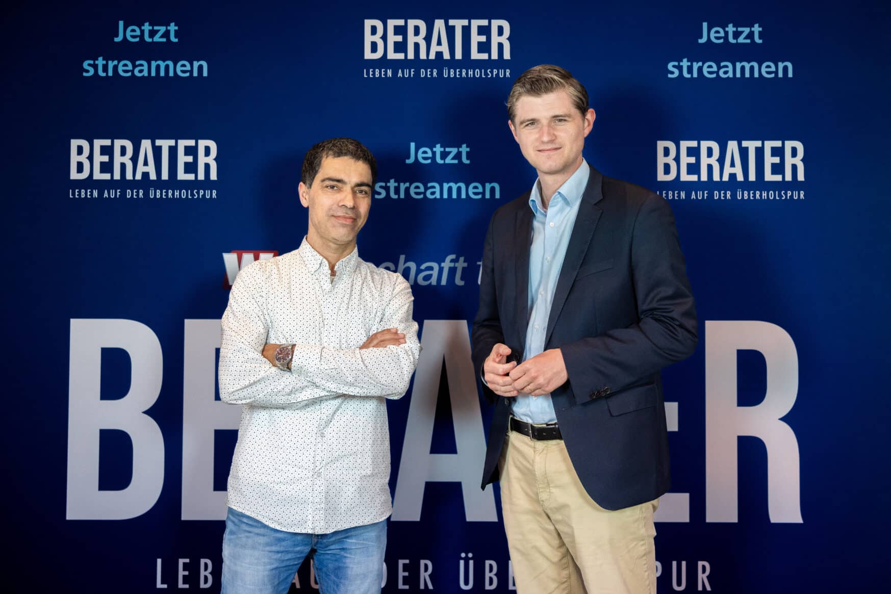 Julien Backhaus und Gast auf der Berater Leben auf der Überholspur 3 Premiere