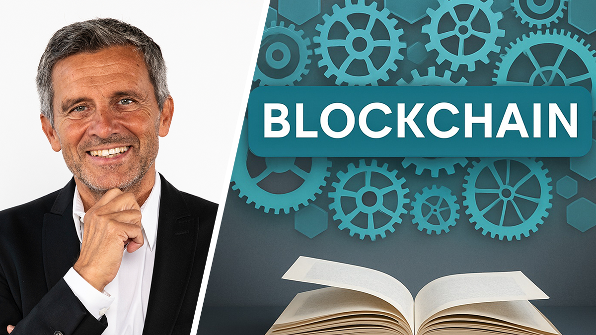 Splitbild : Christian Karl(links) Blockchain (rechts)