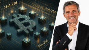 Splitbild: Bitcoin (links), Christian Karl (rechts)