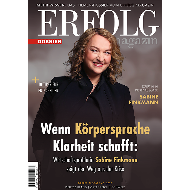 ERFOLG Magazin Dossier 40 Cover mit Sabine Finkmann