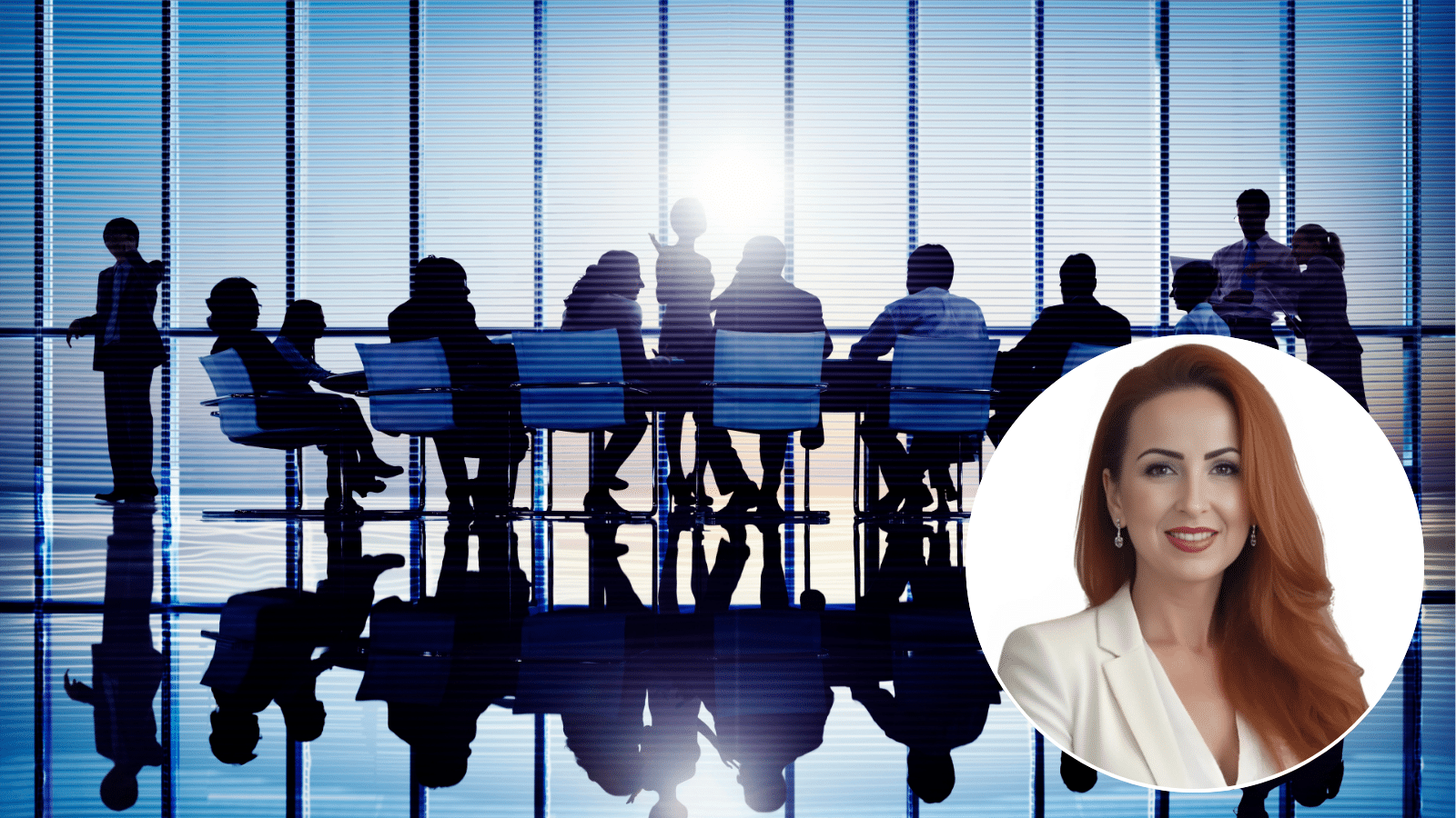 Business Meeting, rundes Autorenbild: Chiara Hartmann