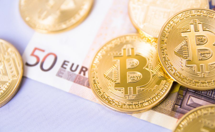 bitcoins over euro bill
