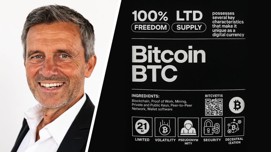 Splitbild: Christian Karl (links), Bitcoin-Grafik (rechts)